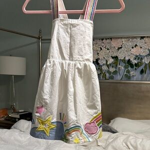 White/colorful Adorable Summer Pop Dress size 6